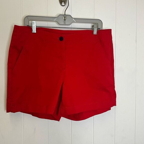 Nautica Women’s Size Large 12 Bermuda Style Cotton Shorts Stretch - Picture 1 of 10